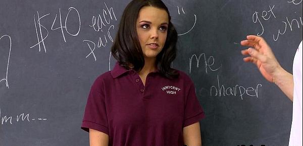  InnocentHigh Firmtits schoolgirl Dillion Harper classroom hardcore sex